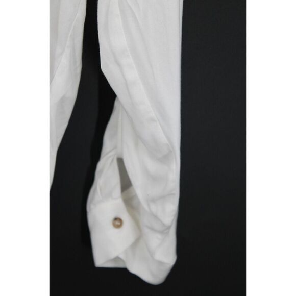 Maeve Anthropologie Tie Front Sandbridge Button Down Shirt Womens XS White NWT - Picture 3 of 13